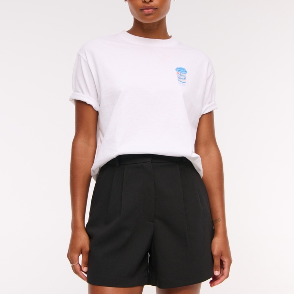Abercrombie & Fitch Black High Waist Shorts